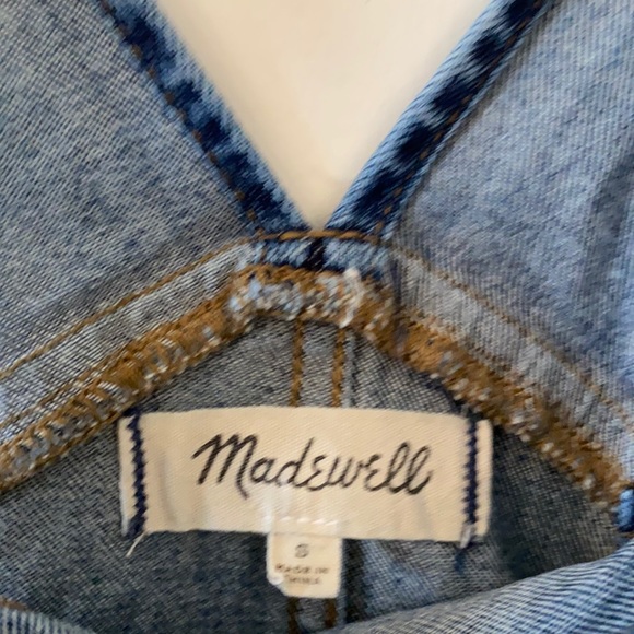 Madewell Skinny Overalls side zip size S - Picture 6 of 12